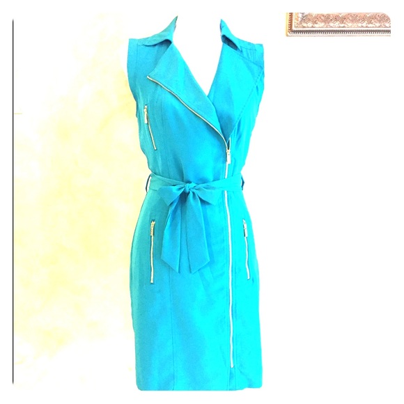 Calvin Klein Zipper Knee Length Dress - Picture 1 of 7